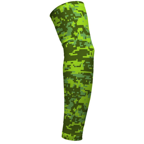 Digital Camo Lime Green  Arm sleeve