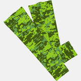 Digital Camo Lime Green  Arm sleeve