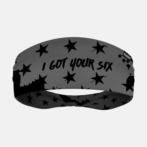 I Got Your Six Black OPS Double-Side Wide Headband