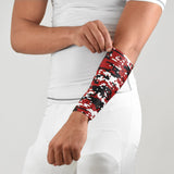 Digital Ultra Red Black White Arm Shiver