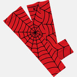 Red Web Pattern Arm Sleeve