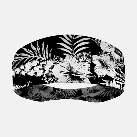 Tropical Black and White Double-Side Wide Headband